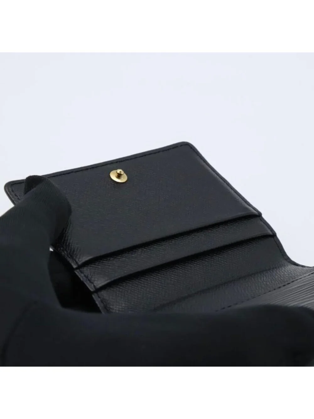 Louis Vuitton Ludlow Epi Black Mini Wallet Coin Case